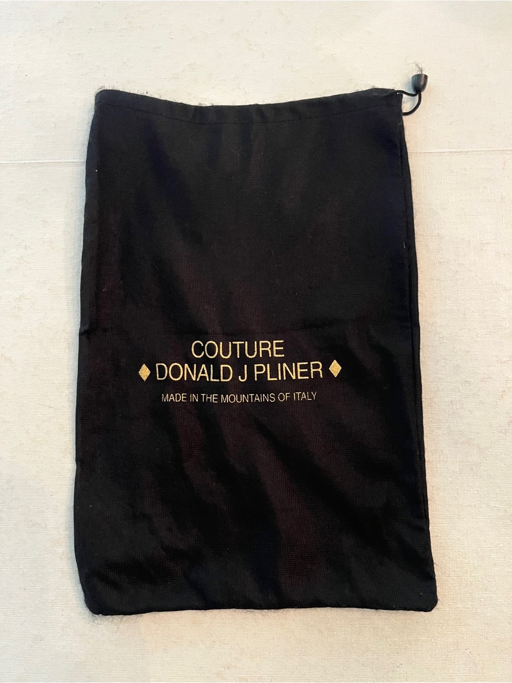 Donald J. Pliner Couture Black Shoe/ purse protector Bag.